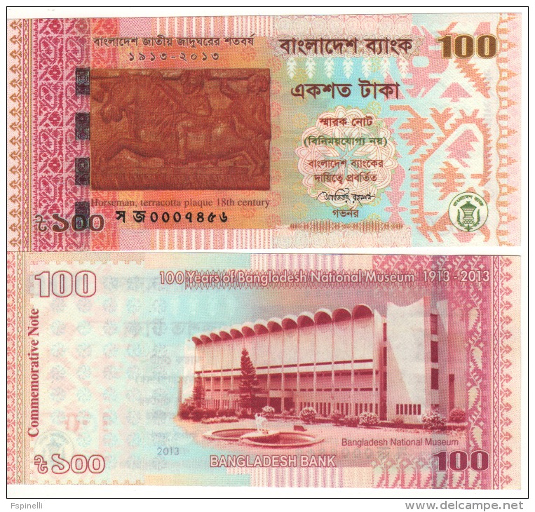 BANGLADESH   100  Taka  "Commemorative Issue"  P63    2013    UNC - Bangladesh