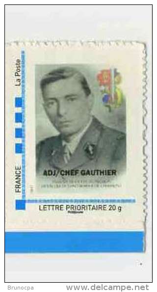 Timbre Adhésif 20 G , Tirage Privé 433° Promotion Gendarmerie CHAUMONT , Adjudant Chef Gauthier - Other & Unclassified