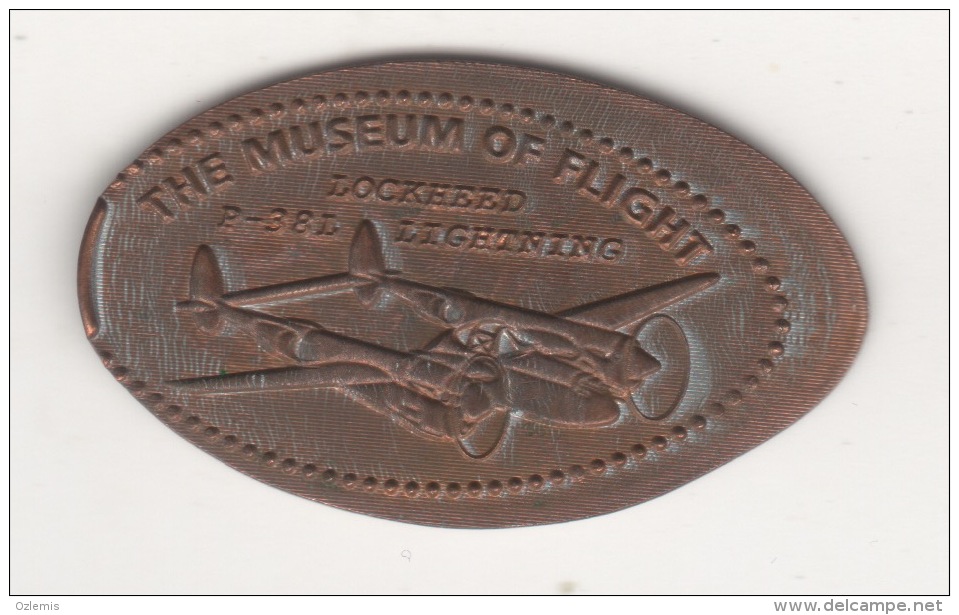 RARE THE MUSEUM OF FLIGHT  CENT,PENNY TOKEN - Other & Unclassified