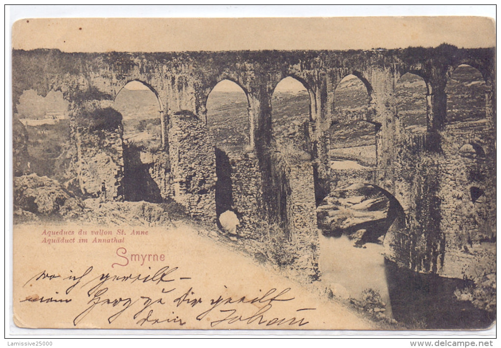 LEVANT AUTRICHIEN CARTE POSTALE DE SMYRNE - Levant Autrichien