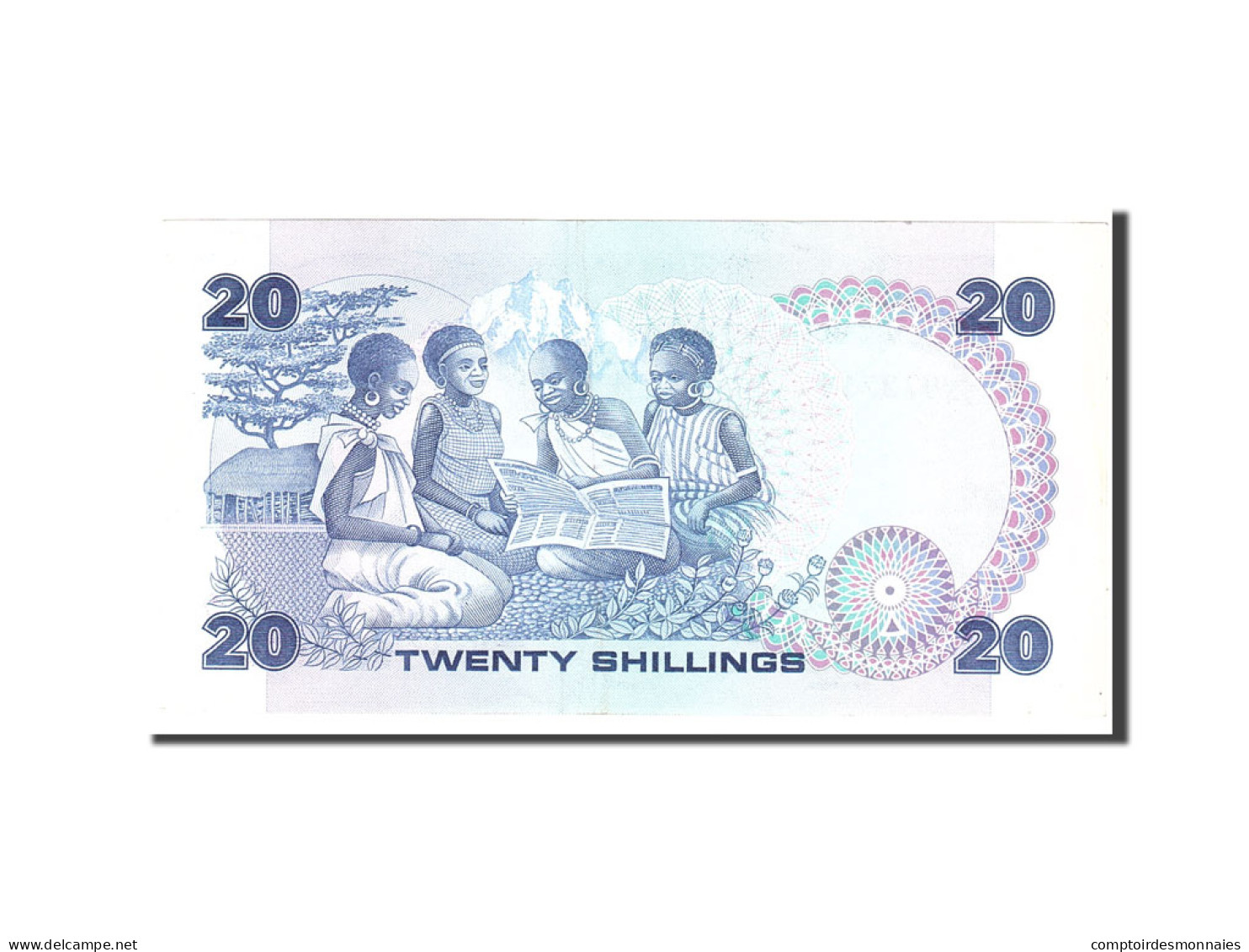 Billet, Kenya, 20 Shillings, 1986, 1986-09-14, KM:21e, TTB - Kenya