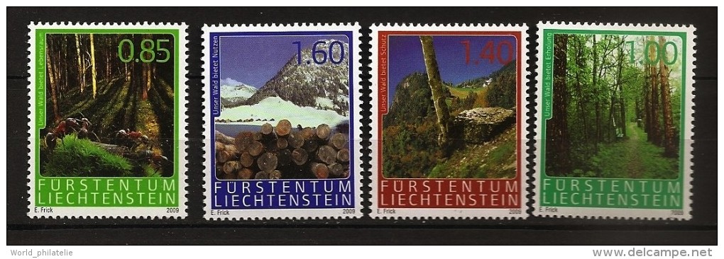 Liechtenstein 2009 N° 1459 / 62 ** Animaux, Forêt, Espace Vital, Tronc, Fourmis, Risques Naturels, Bois, Neige, Montagne - Unused Stamps