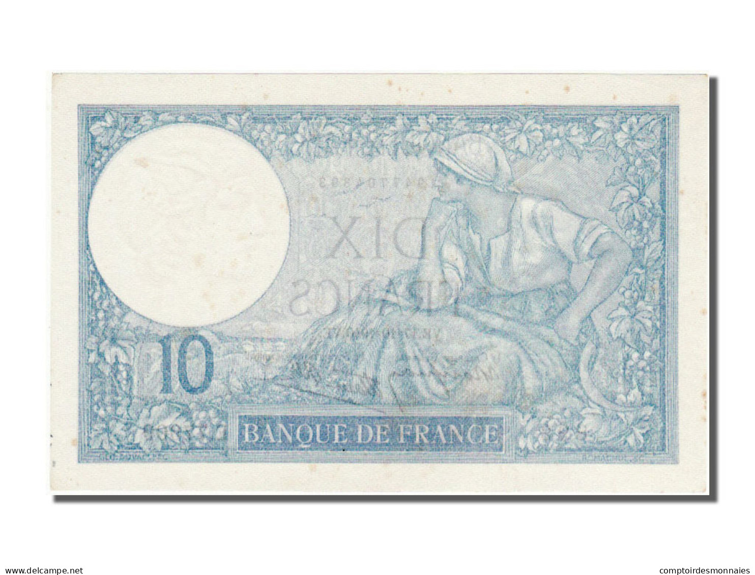 Billet, France, 10 Francs, 10 F 1916-1942 ''Minerve'', 1940, 1940-10-17, SPL - 10 F 1916-1942 ''Minerve''