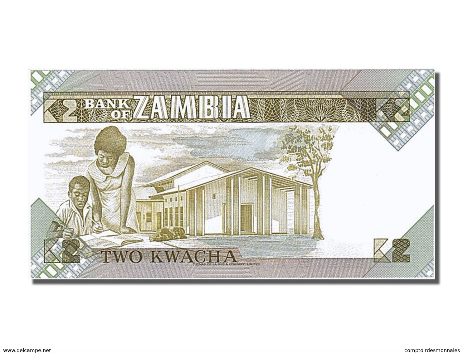 Billet, Zambie, 2 Kwacha, NEUF - Zambie