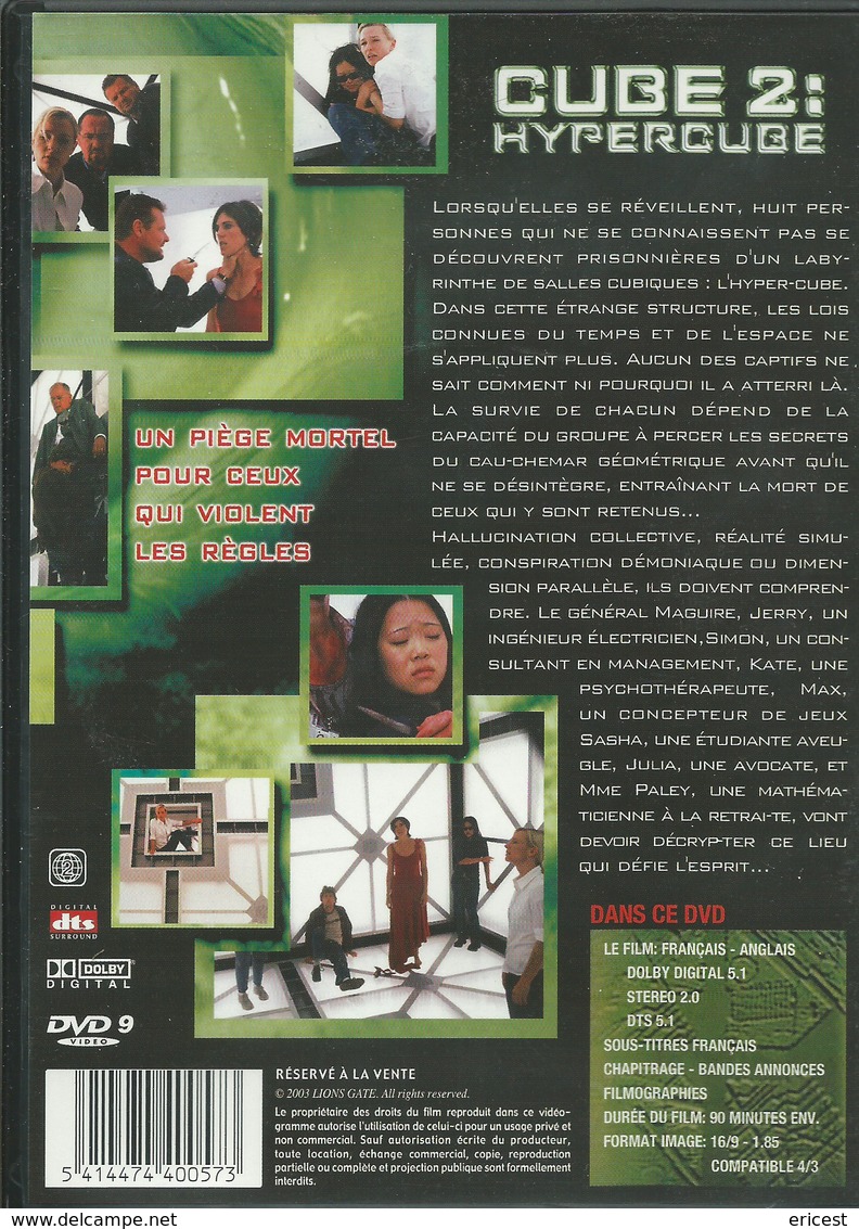 - DVD CUBE 2 (D3) - Sci-Fi, Fantasy