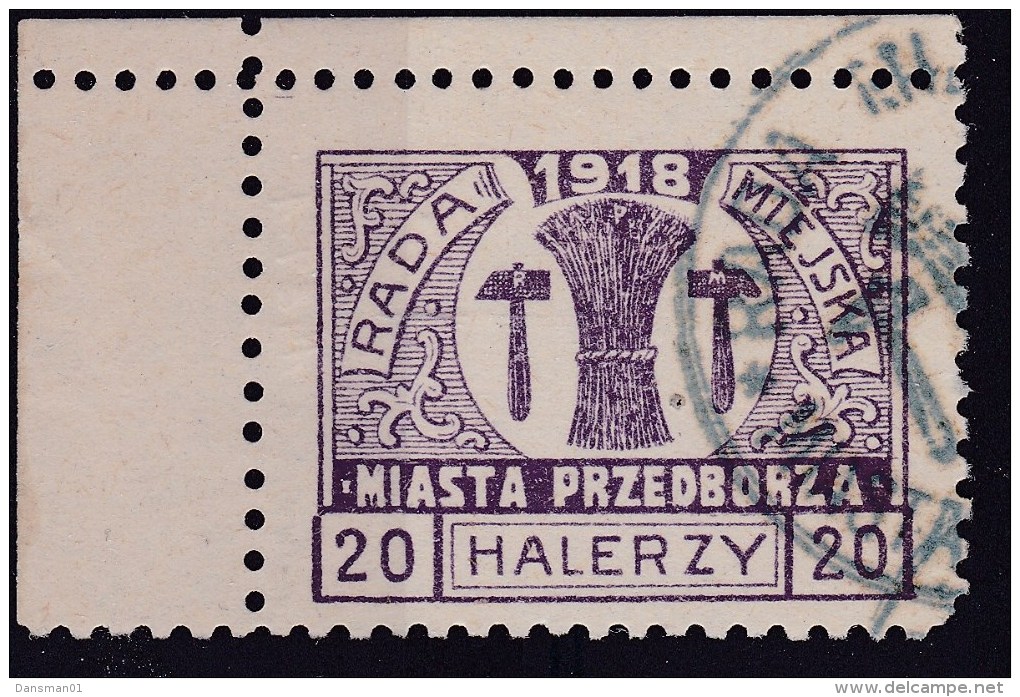 POLAND Przedborz 1918 Fi 14B T.1 Used Signed Petriuk ZL11.5 - Autres & Non Classés