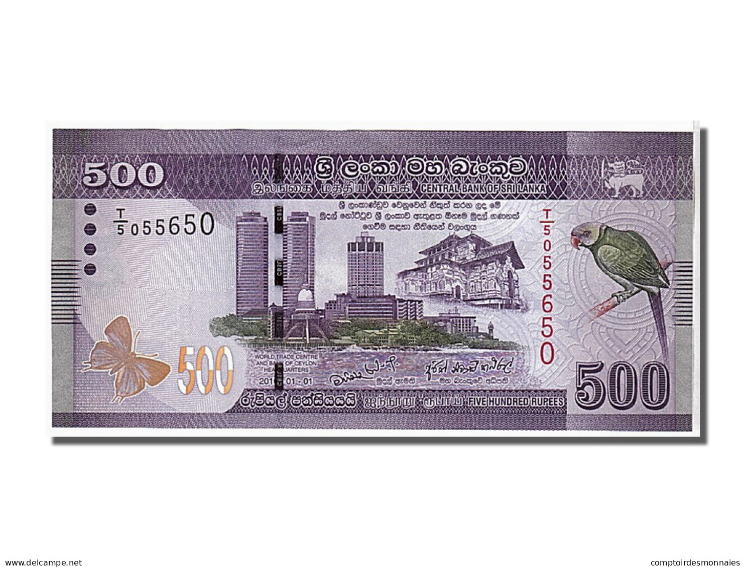 Billet, Sri Lanka, 500 Rupees, 2010, KM:126a, NEUF - Sri Lanka