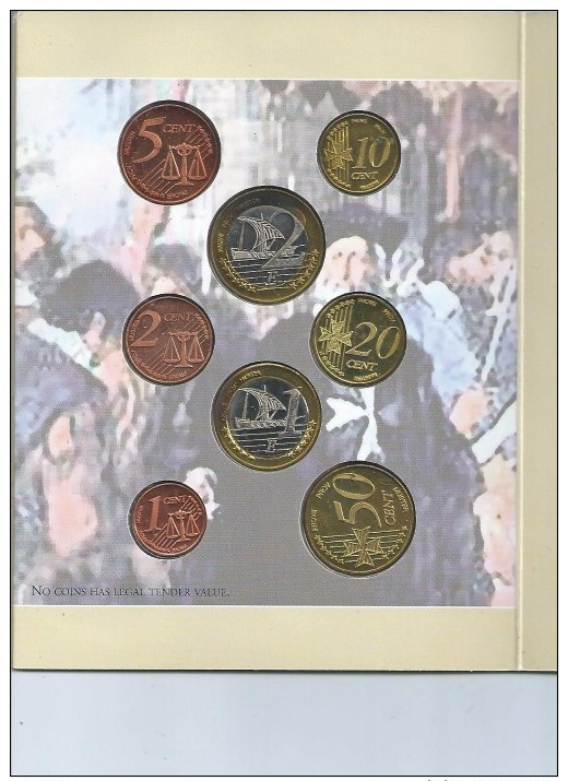 Monaie  Euro   Coffret  Essai Malte  2004 - Port - 4€ - Essais Privés / Non-officiels