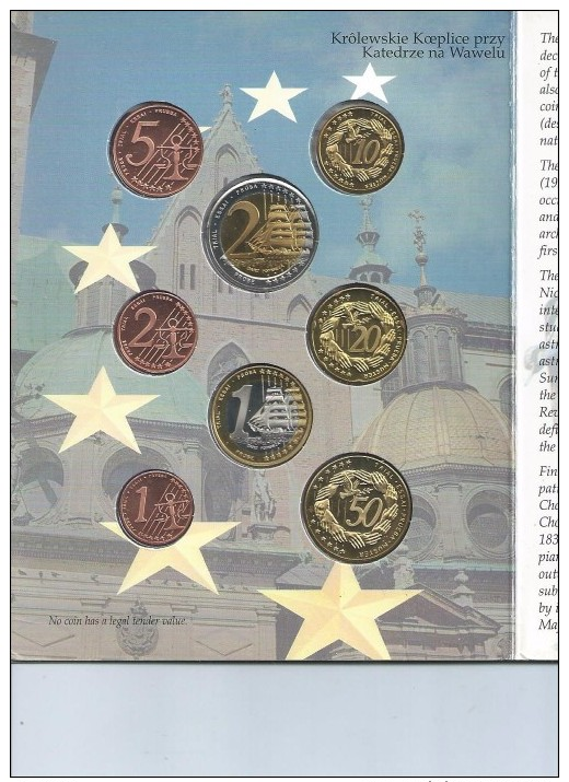 Monaie  Euro   Coffret  Essai Pologne    2004 - Autres & Non Classés