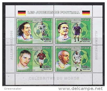 Congo 2006 Football M/s PERFORATED  ** Mnh (26944l) - Mint/hinged