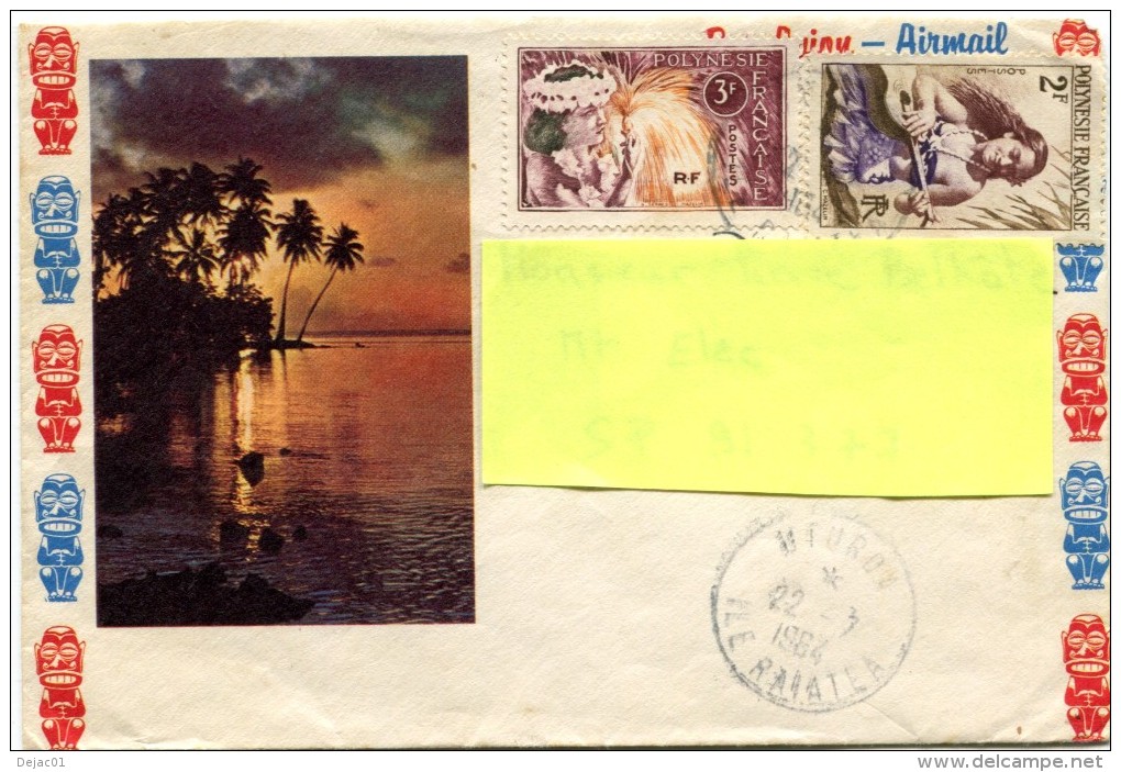 Polynésie - Cad  UTUROA ILE RAIATEA - Lettres Fines Et Reserrées - Millésime à 4 Chiffres - Juillet 1964 - R 2285 - Briefe U. Dokumente