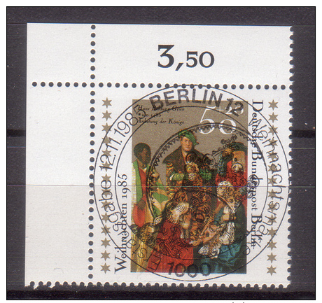 Berlin , 1985 , Mi.Nr. 749 O / Used Eckrand Ersttagsstempel - Gebraucht