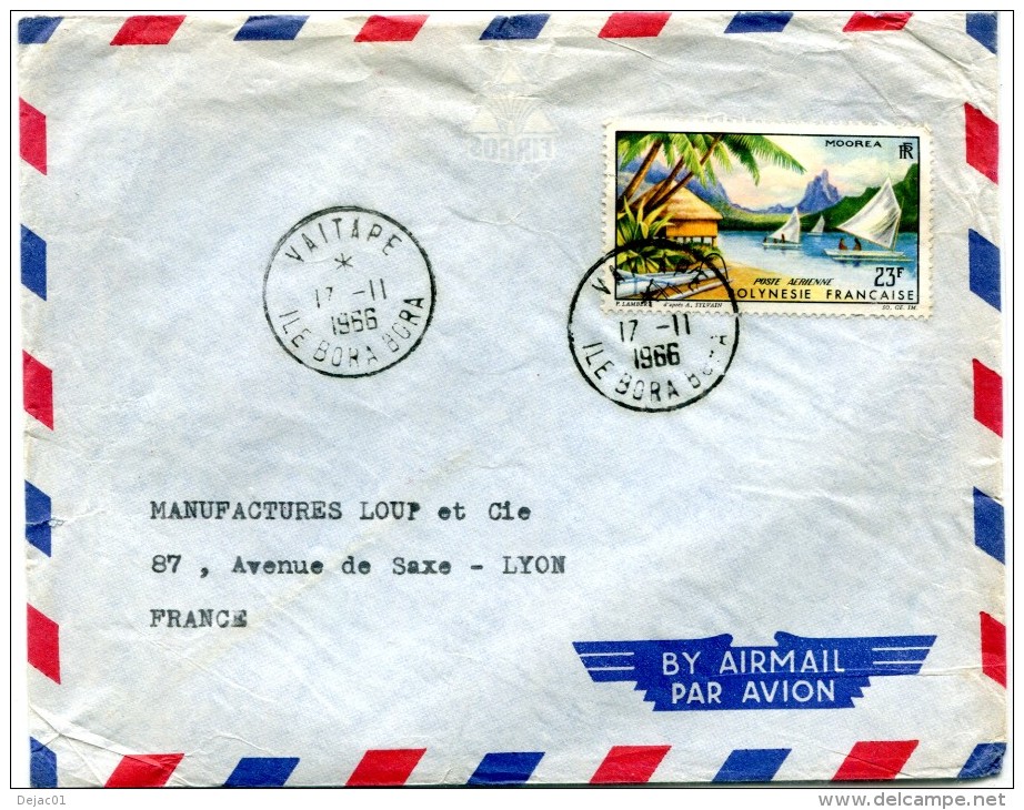 Polynésie - Cad  VAITAPE  ILE BORA-BORA - Millésime à 4 Chiffres - Novembre 1966 - R 2288 - Lettres & Documents