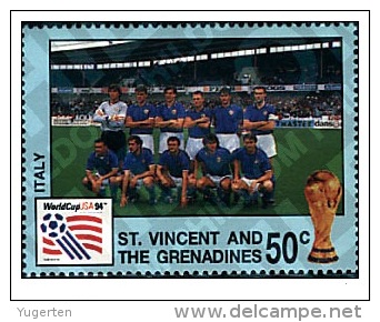 ST. VINCENT 1994 TP MNH** ITALY ITALIA FOOTBALL WORLD CUP USA 94 . COPA DEL MUNDO DE FUTBOL. USA-94 - 1994 – USA