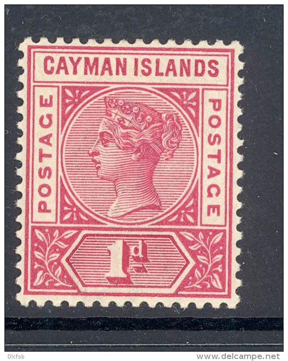 CAYMAN ISLANDS, 1900 1d Rose-carmine Superb Mint Very Lightly Hinged, SG2, Cat &pound;16 - Kaaiman Eilanden