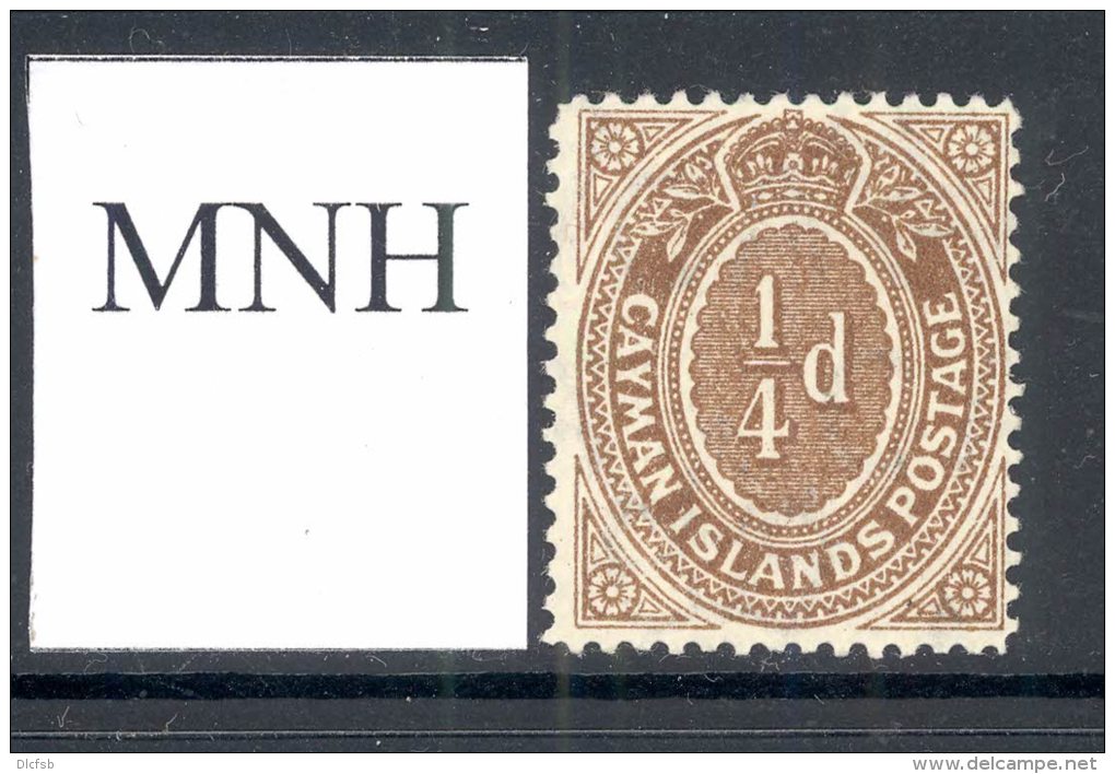 CAYMAN ISLANDS, 1908 &frac14;d Mint Never Hinged (MNH), Cat &pound;5 - Kaaiman Eilanden