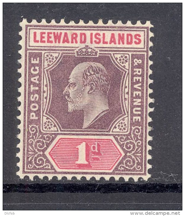 LEEWARD ISLANDS, 1902 1d (wmk Single CA) Superb Mint Very Lightly Hinged, Cat &pound;9 - Leeward  Islands