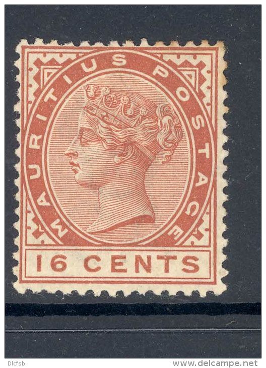 MAURITIUS, 1883 16c Very Fine Mint Ligthly Hinged, Cat &pound;12 - Mauritius (...-1967)