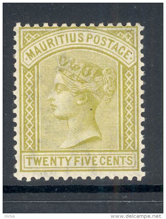 MAURITIUS, 1883 25c (wmk Crown CA) Superb Mint Very Lightly Hinged, Cat &pound;14 - Mauritius (...-1967)