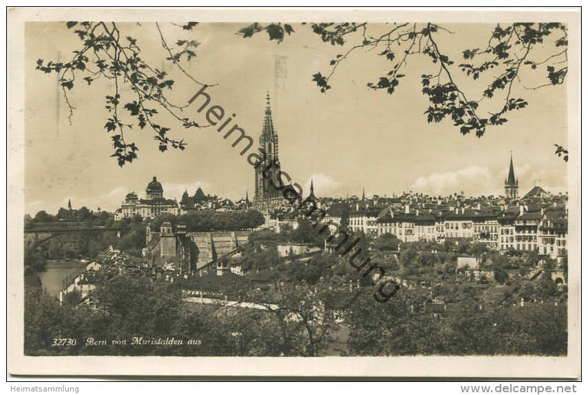 Bern Von Muristalden Aus - Foto-AK - Wehrliverlag Kilchberg Gel. 1928 - Muri Bei Bern