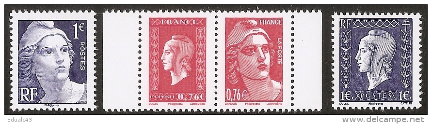 2015 -Salon D´AUTOMNE -LIBERATION 2 Timbres Issus Du Bloc + 2 Timbres Du Carnet -NEUFS ** LUXE ( 2 GANDON + 2 DULAC ) - Commémoratifs