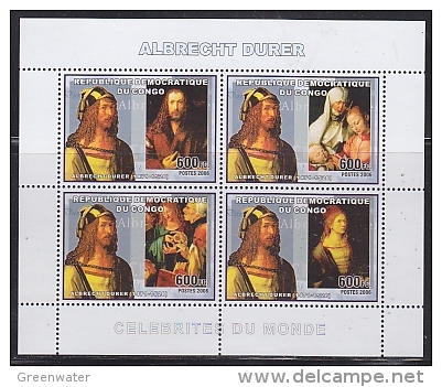 Congo 2006 Albrecht Dürer / Painter M/s PERFORATED ** Mnh (26944) - Nuevos