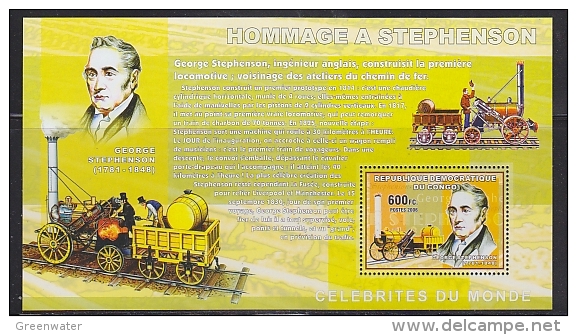 Congo 2006 Stephenson / Train M/s ** Mnh (F4983) - Ungebraucht