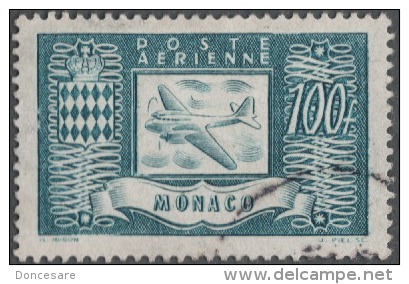 MONACO 1946 N° 17 - OBLITERE - G28 - Poste Aérienne