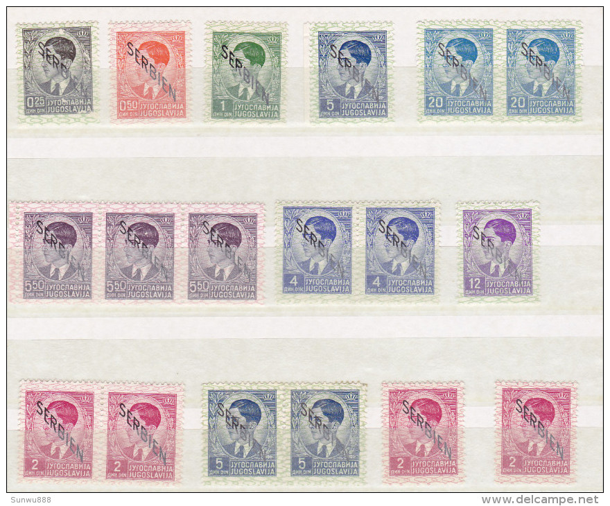 Serbie- Yugoslavia Serbien - Lot Of 38 Stamps (see All Scans) - Serbie