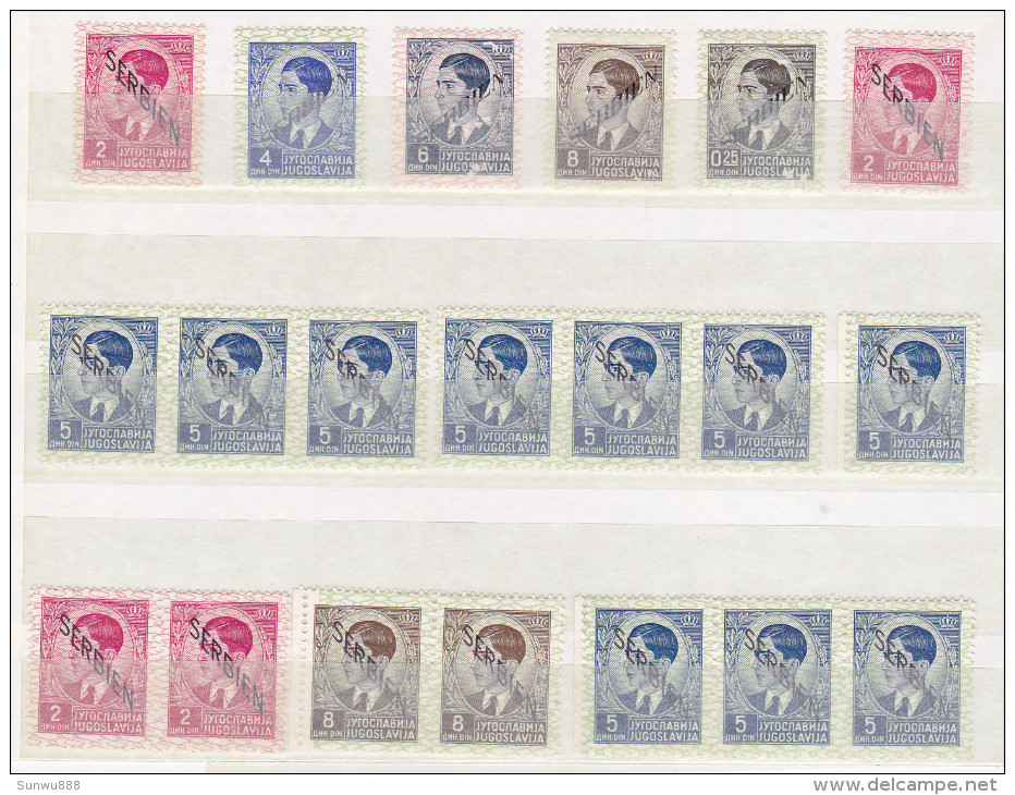 Serbie- Yugoslavia Serbien - Lot Of 38 Stamps (see All Scans) - Serbie