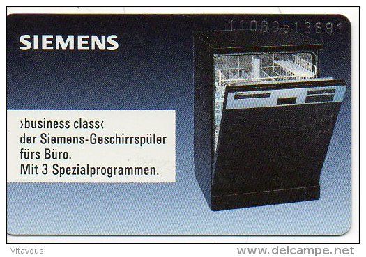 SIEMENS La Vaisselle Télécarte 4000 Exemplaires K347allemagne (534) - K-Series : Customers Sets