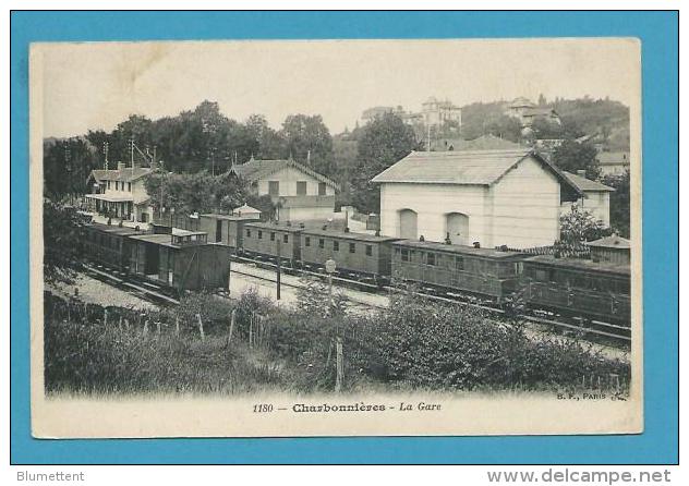 CPA 1180 - Chemin De Fer Train En Gare De CHARBONNIERES 69 - Charbonniere Les Bains