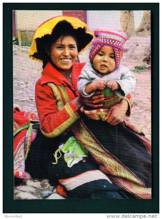 BRASIL  -  Cusco  Paucartambo Indian Mother  Unused Postcard - Perú