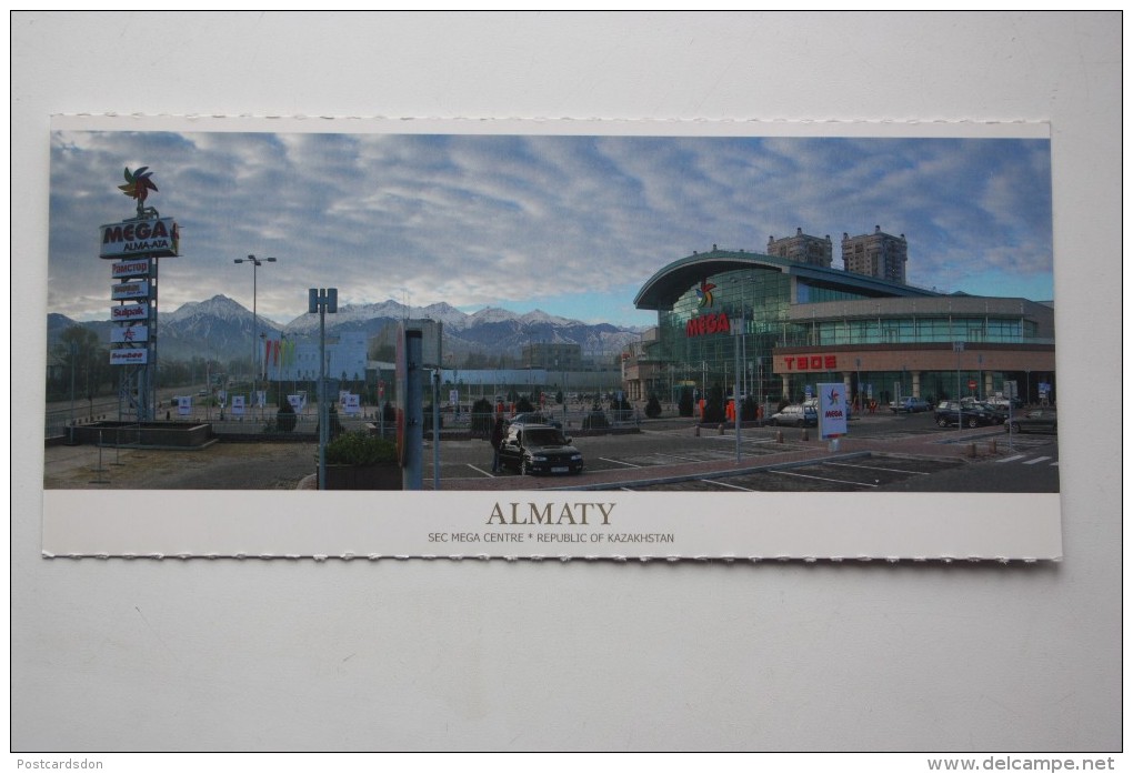 KAZAKHSTAN.  Almaty. Sec Mega Centre  - Modern  Postcard  - Euro Format - Kazachstan