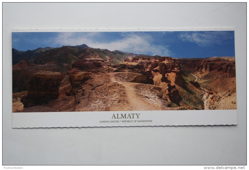 KAZAKHSTAN.  Around Almaty. Charyn Canyon  - Modern  Postcard  - Euro Format - Kazakistan