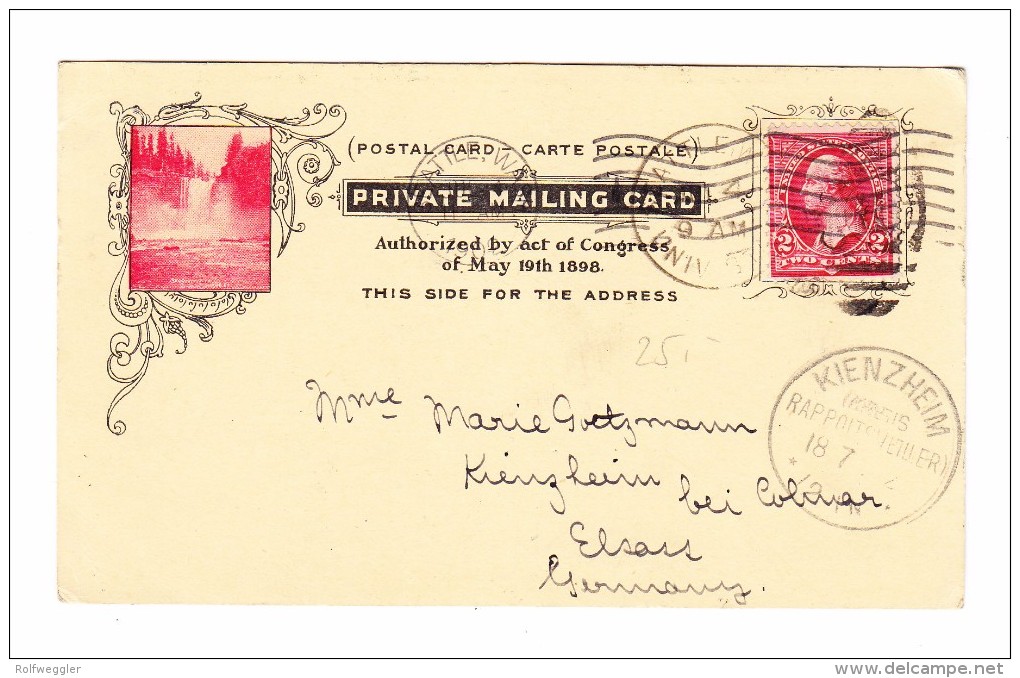 Motiv Schiffe -  Hafen Von Seattle - Private Mailing Card Ges. 3.7.1902 Nach Kienzheim - Seattle