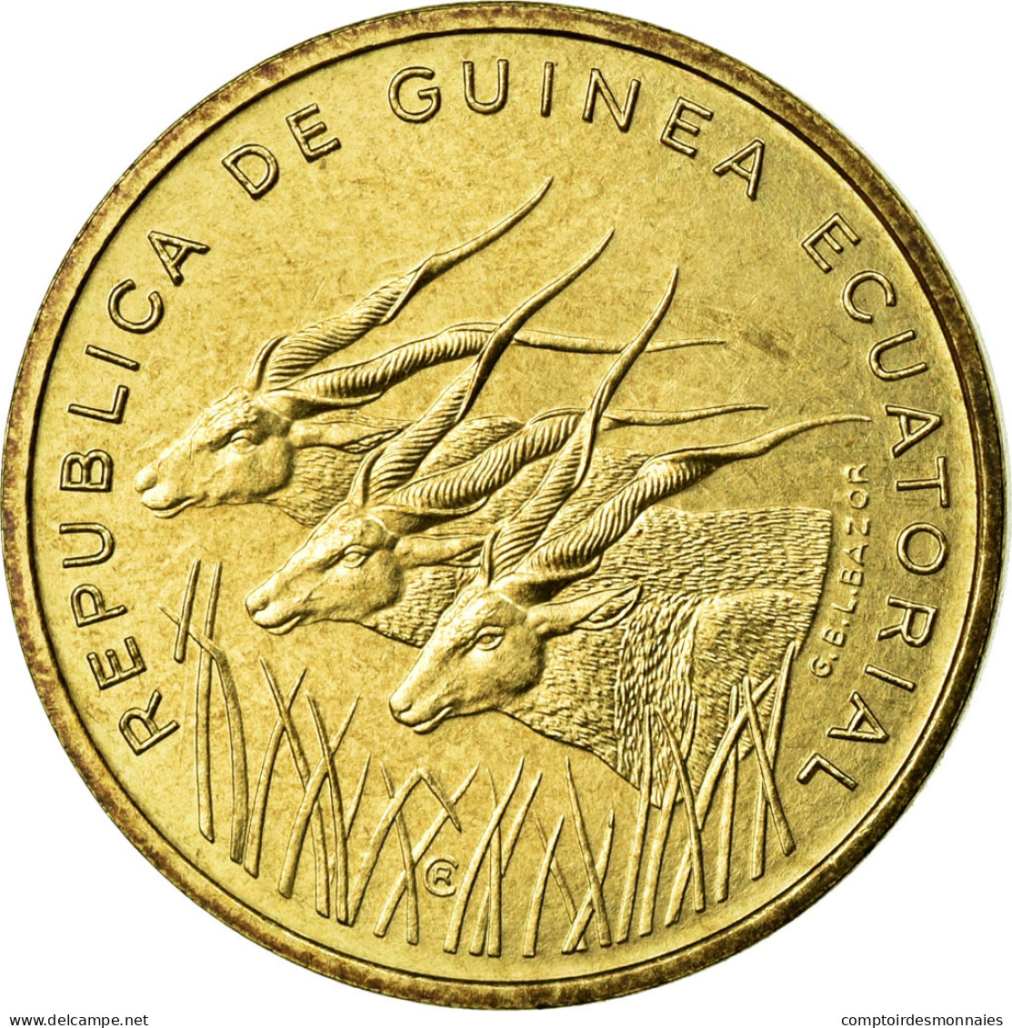 Monnaie, Equatorial Guinea, 5 Francos, 1985, FDC, Aluminum-Bronze, KM:E28 - Guinea Equatoriale