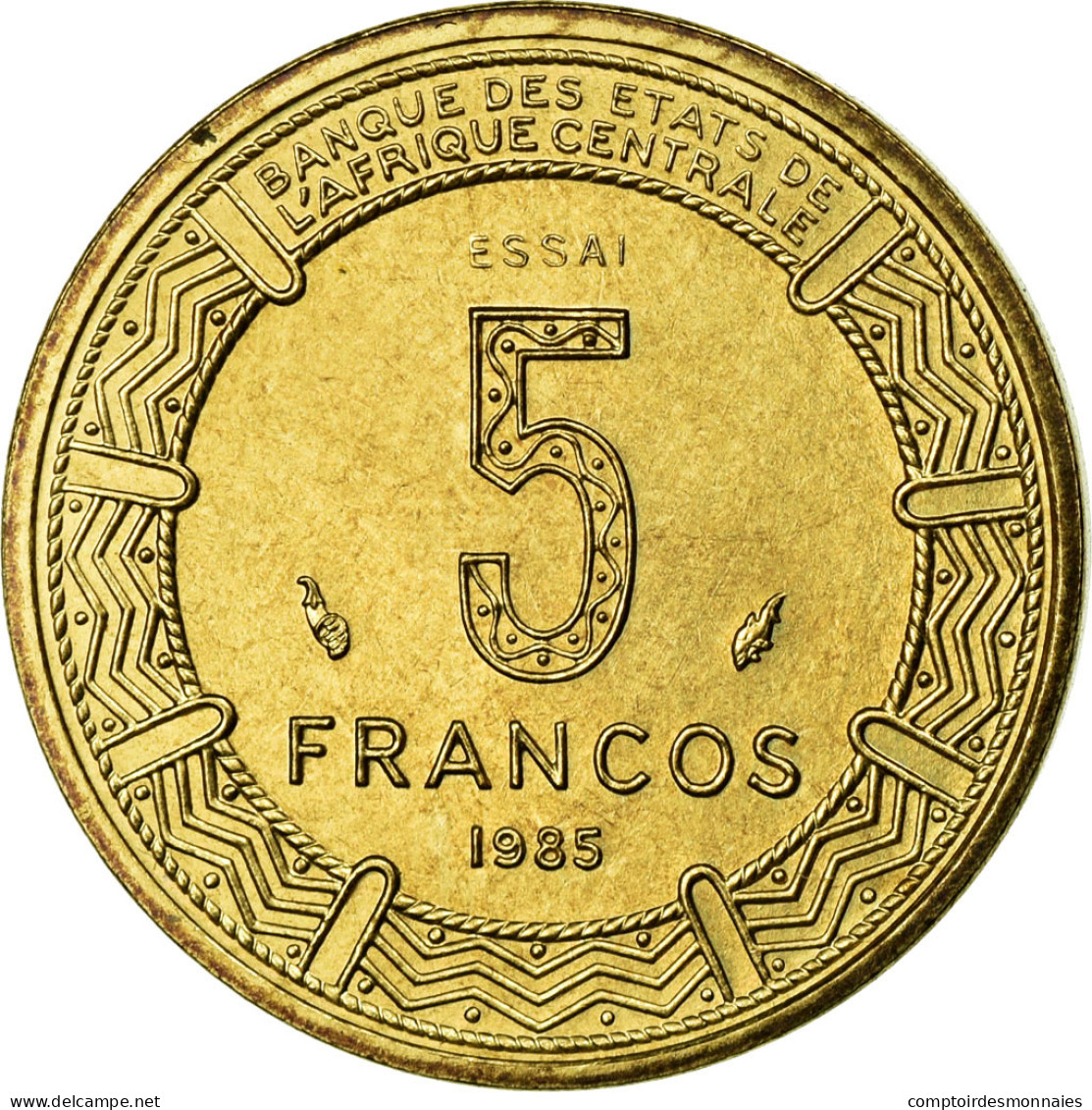 Monnaie, Equatorial Guinea, 5 Francos, 1985, FDC, Aluminum-Bronze, KM:E28 - Guinea Ecuatorial