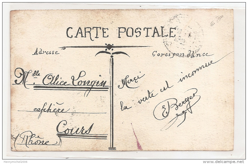 Cpa Illustrateur Berger De Roanne - 42 - Loire - Pour La Cafetière De Cours La Ville - Rhone - 69 - Autographe Dos - - Autres & Non Classés