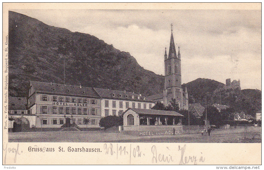 Gruss Aus St.Goarhausen.Hotel Zum Adler. - Rhein-Hunsrueck-Kreis