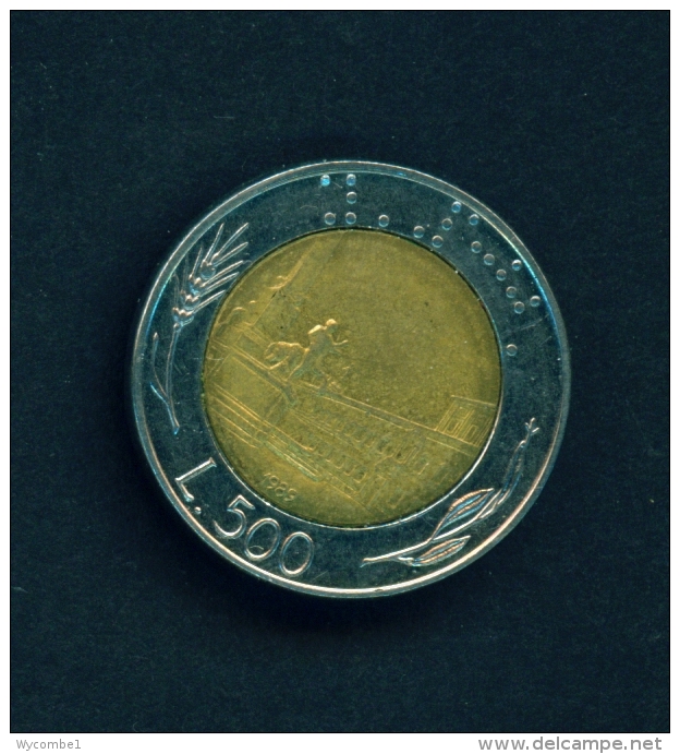ITALY  -  1980  500l  Circulated Coin - 500 Liras
