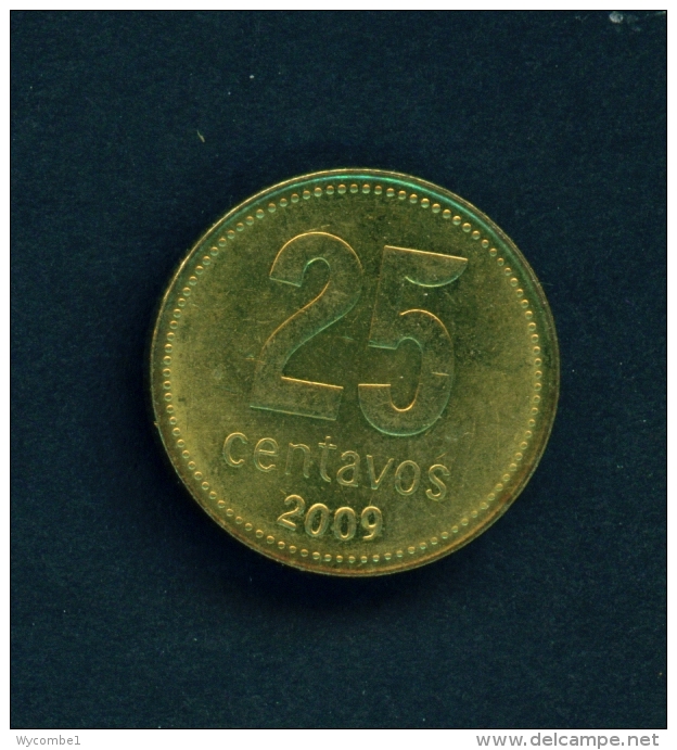 ARGENTINA  -  2009  25c  Circulated Coin - Argentina