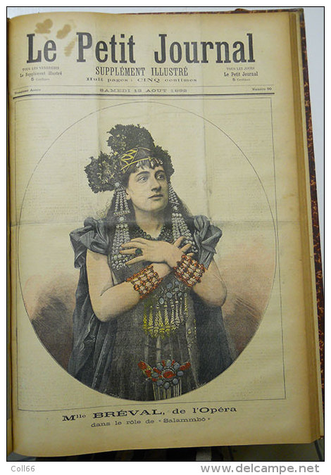 1892  relié 50 numéros Le petit journal Illustré Anarchiste Ravachol Garrot Expedition Coloniale Dahomey Manifs Russie