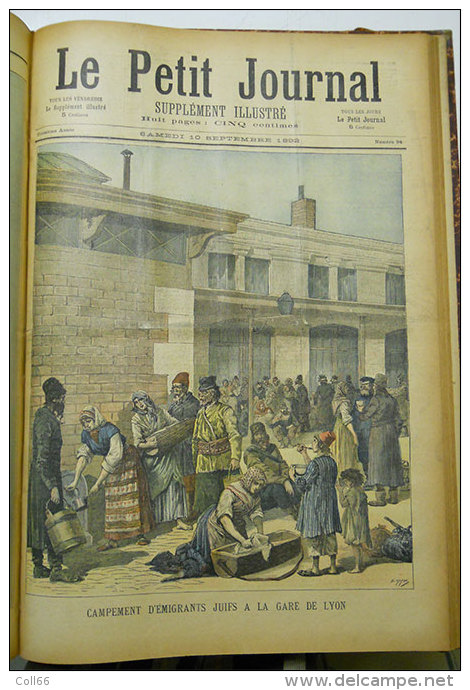 1892  relié 50 numéros Le petit journal Illustré Anarchiste Ravachol Garrot Expedition Coloniale Dahomey Manifs Russie