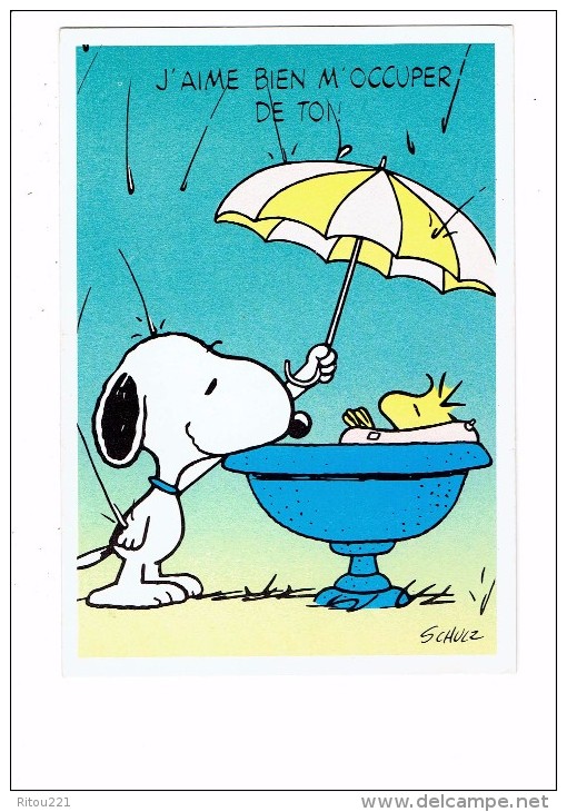 Illustrateur - SCHULZ - J'aime Bien M'occuper De Toi - Chien Parapluie Pluie - Hallmark - Schulze, Hans Rudolf