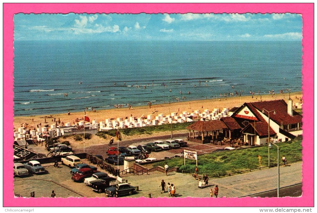 Katwijk Aan Zee - Strandgezicht - Animée - Vieilles Voitures - Coccinelle - Renault - Peugeot - DS - MUVA - Couleurs - Katwijk (aan Zee)