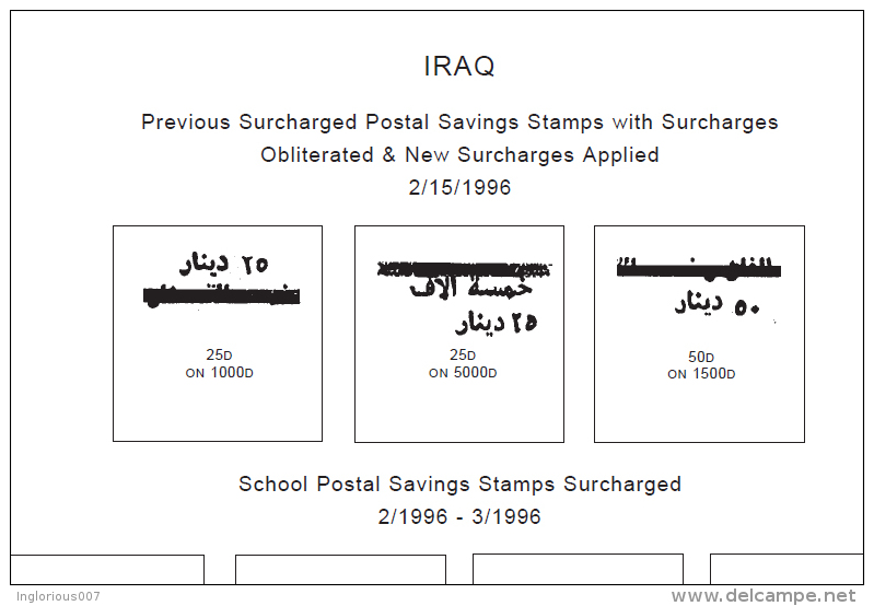 IRAQ STAMP ALBUM PAGES 1923-2011 (277 pages)