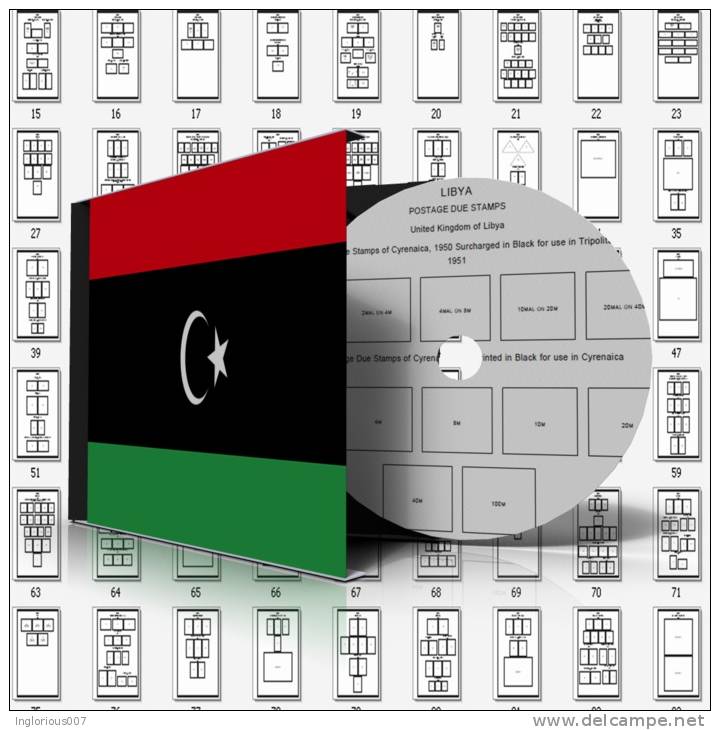 LIBYA STAMP ALBUM PAGES 1912-2011 (370 Pages) - Inglese