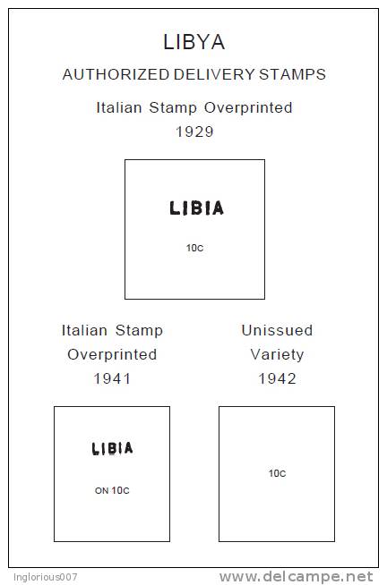 LIBYA STAMP ALBUM PAGES 1912-2011 (370 Pages) - Englisch
