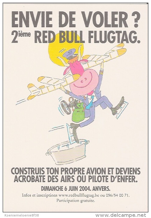 BOOMERANG  FREE CARDS   -   RED BULL  2° RED BULL FLUGTAG - Publicité